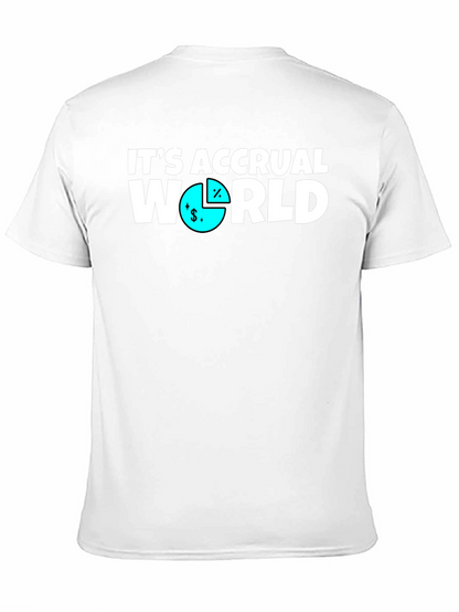 Its Accrual World Mens Black T-Shirt
