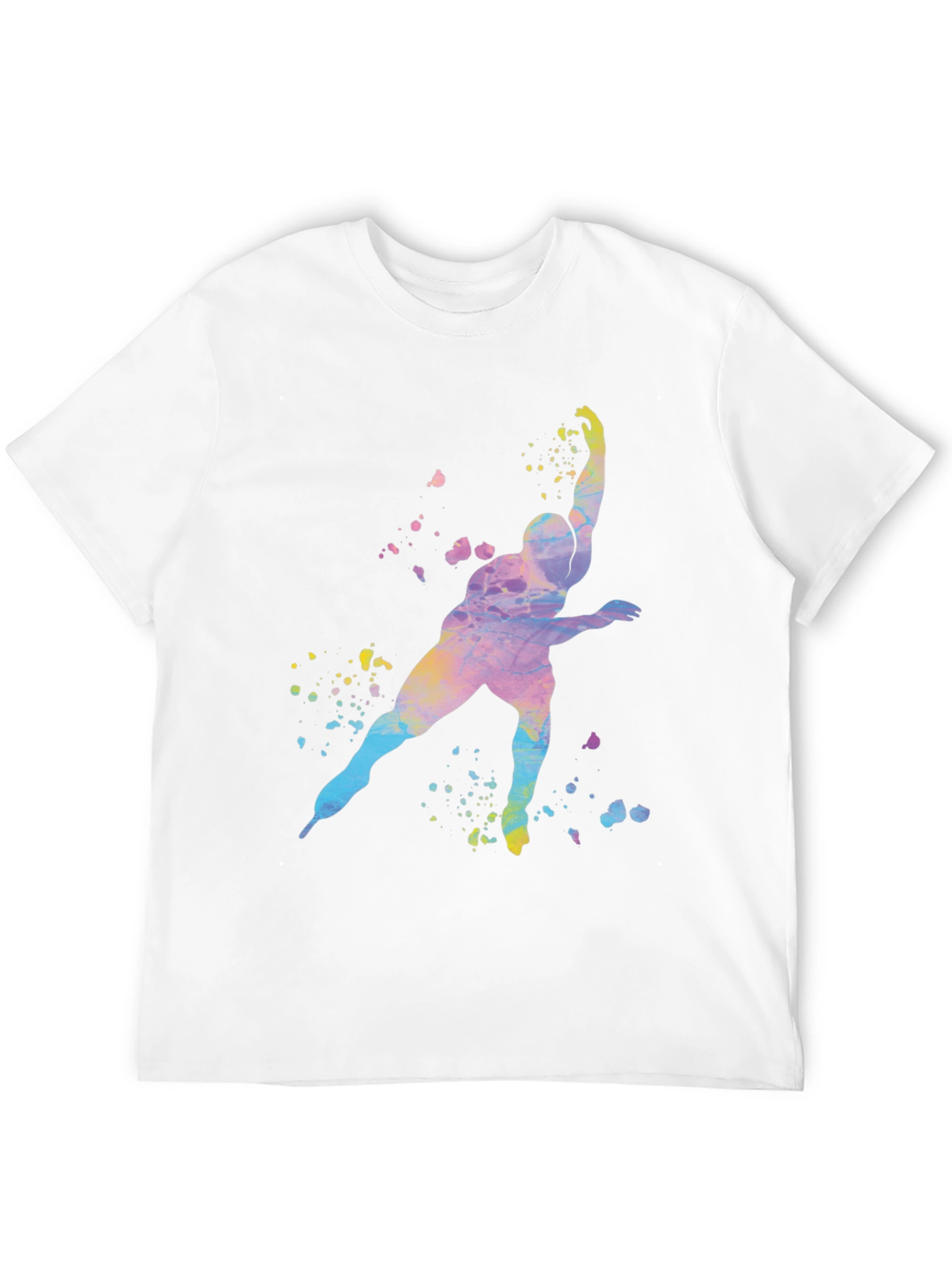Watercolor Skater Graphic T-Shirt