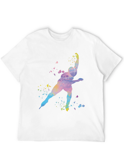Watercolor Skater Graphic T-Shirt