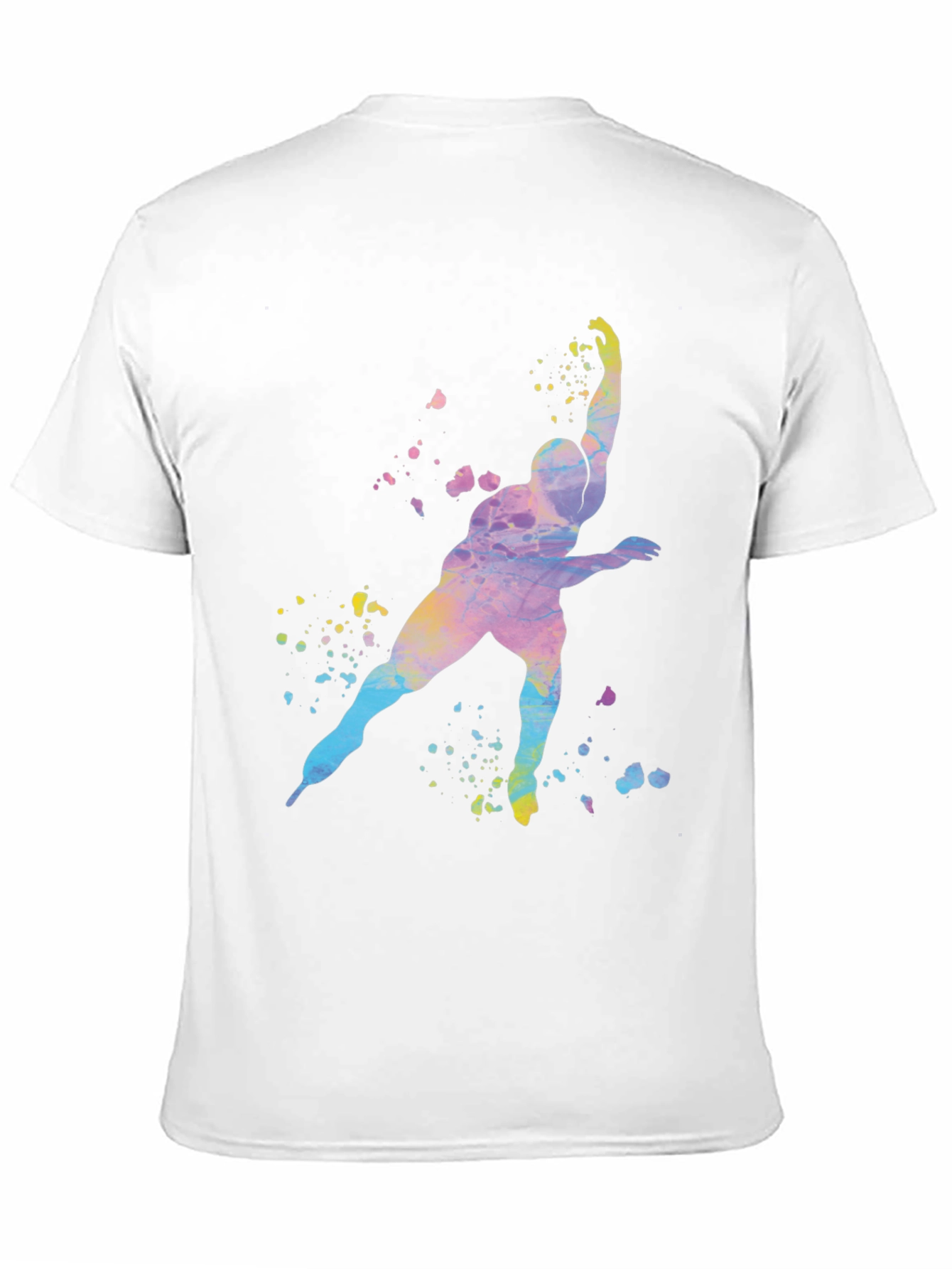 Watercolor Skater Graphic T-Shirt