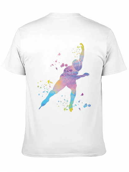 Watercolor Skater Graphic T-Shirt
