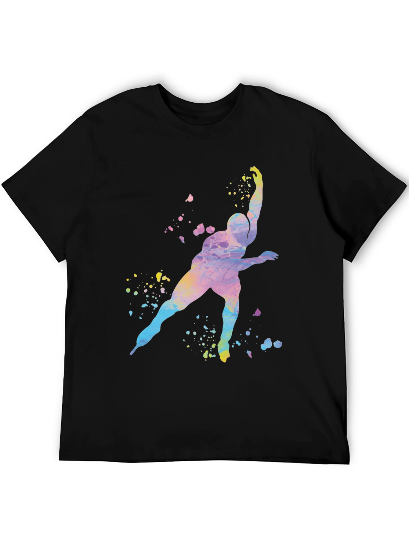 Watercolor Skater Graphic T-Shirt