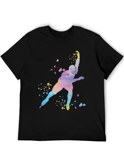 Watercolor Skater Graphic T-Shirt