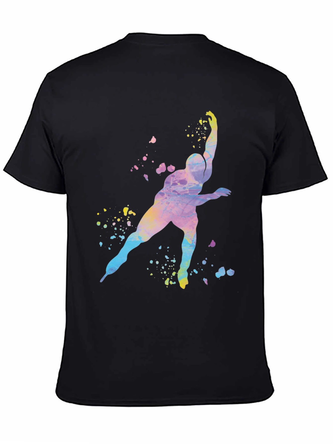 Watercolor Skater Graphic T-Shirt