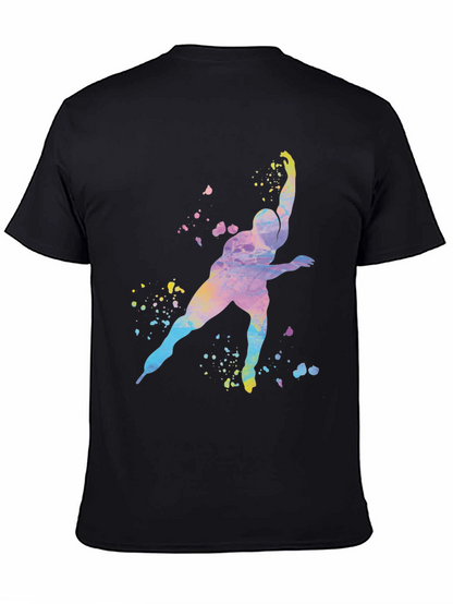 Watercolor Skater Graphic T-Shirt