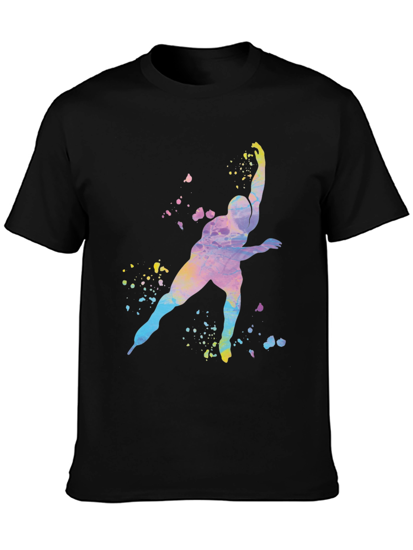 Watercolor Skater Graphic T-Shirt