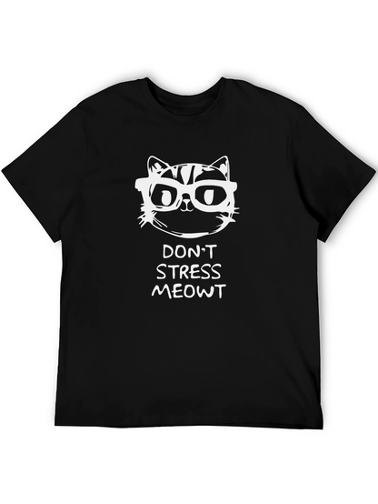 Dont Stress Meowt Black Graphic Tee