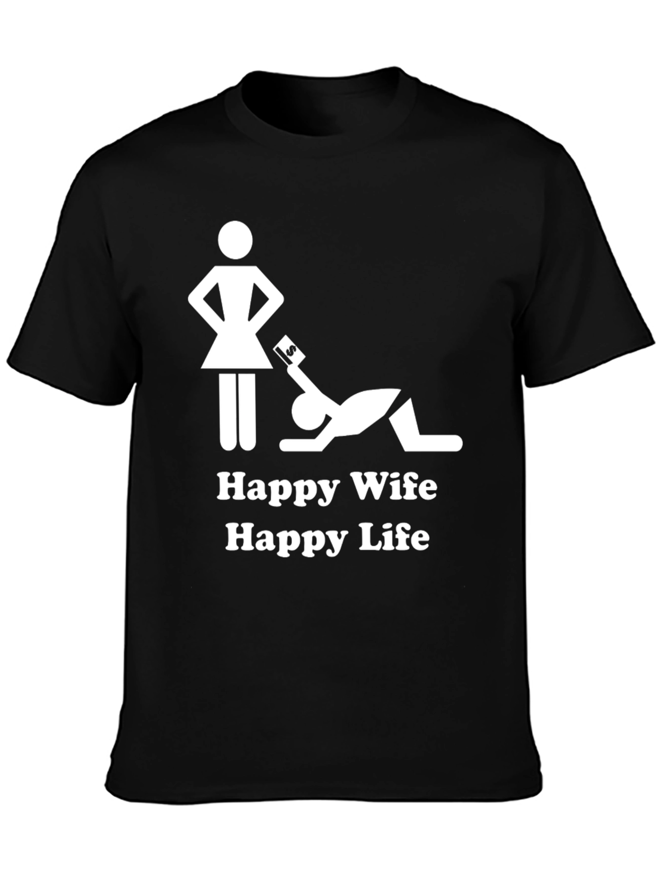 Happy Wife Happy Life Graphic T-Shirt
