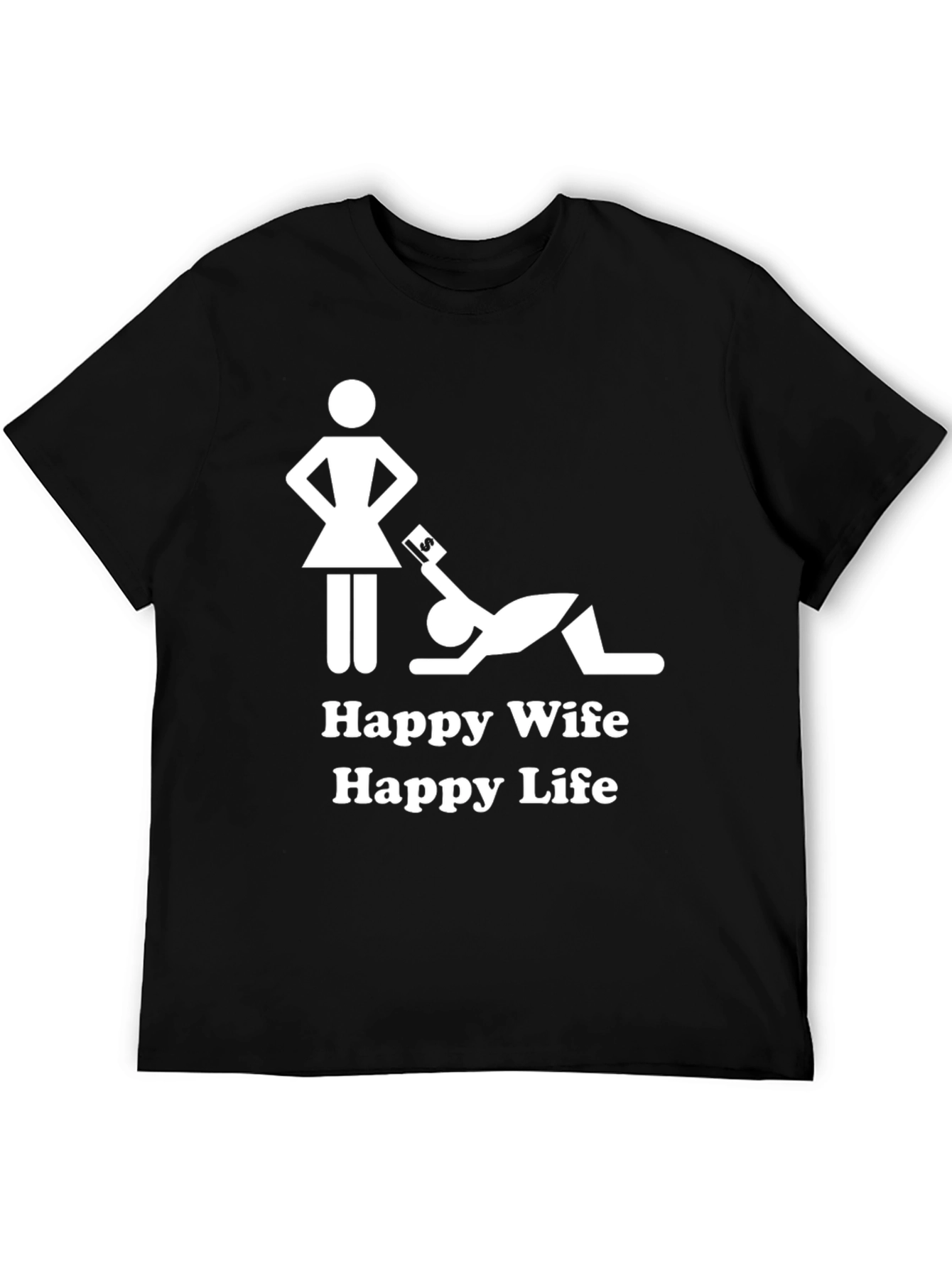 Happy Wife Happy Life Graphic T-Shirt