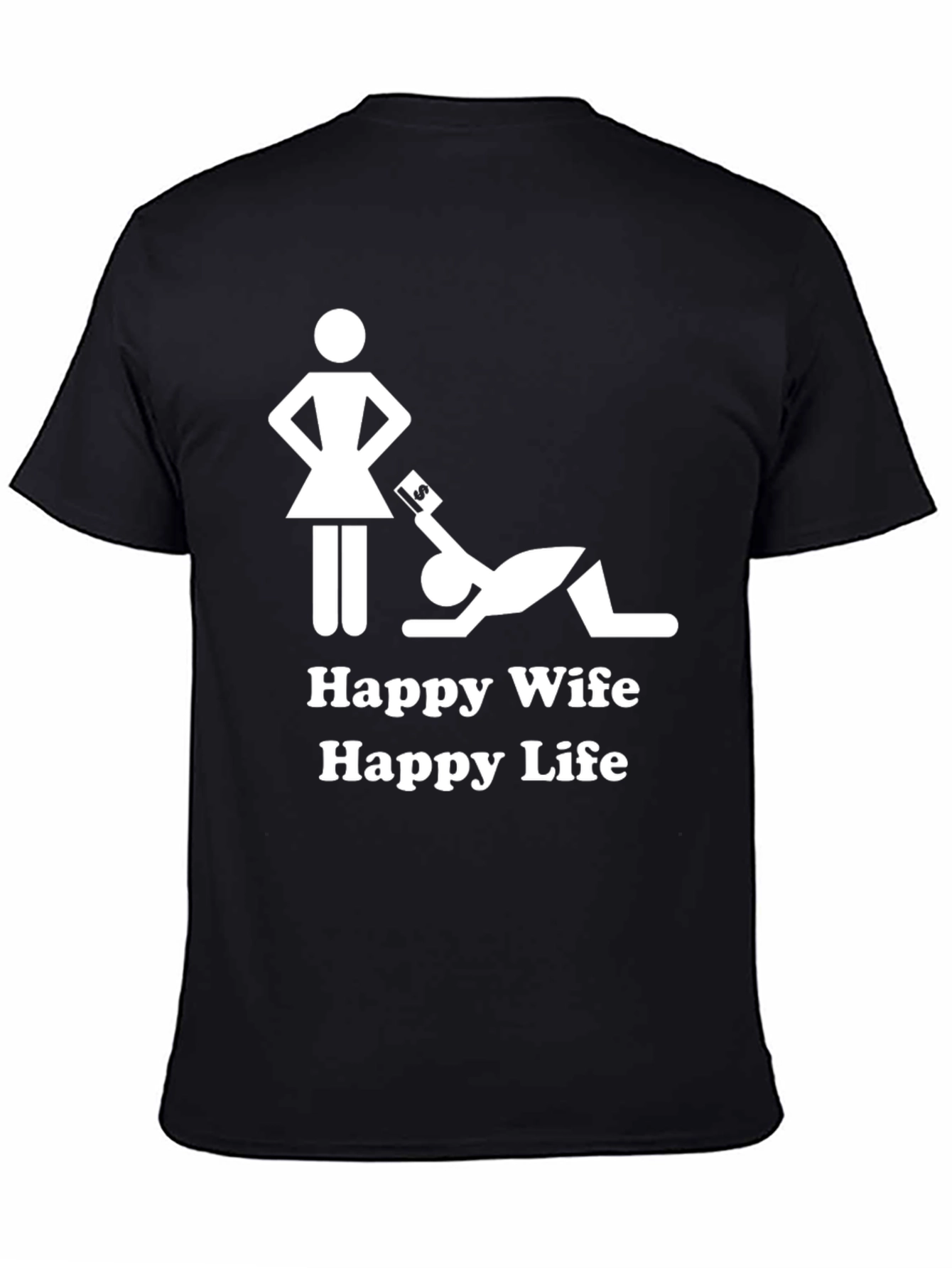 Happy Wife Happy Life Graphic T-Shirt