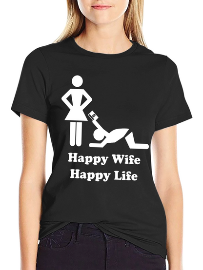 Happy Wife Happy Life Graphic T-Shirt