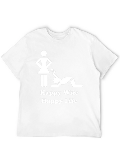 Happy Wife Happy Life Graphic T-Shirt