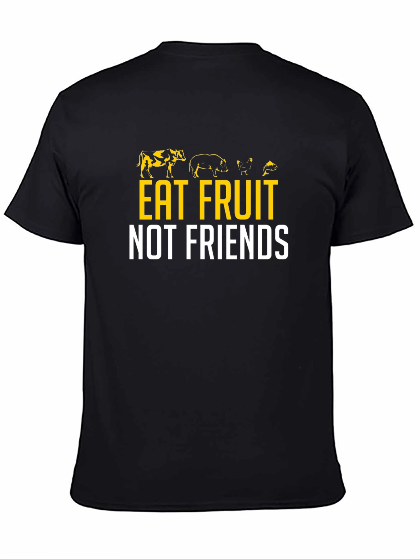 Eat Fruit Not Friends Vegan Graphic Tee