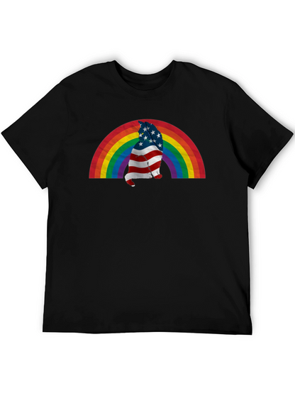 Patriotic Rainbow Cat T-Shirt