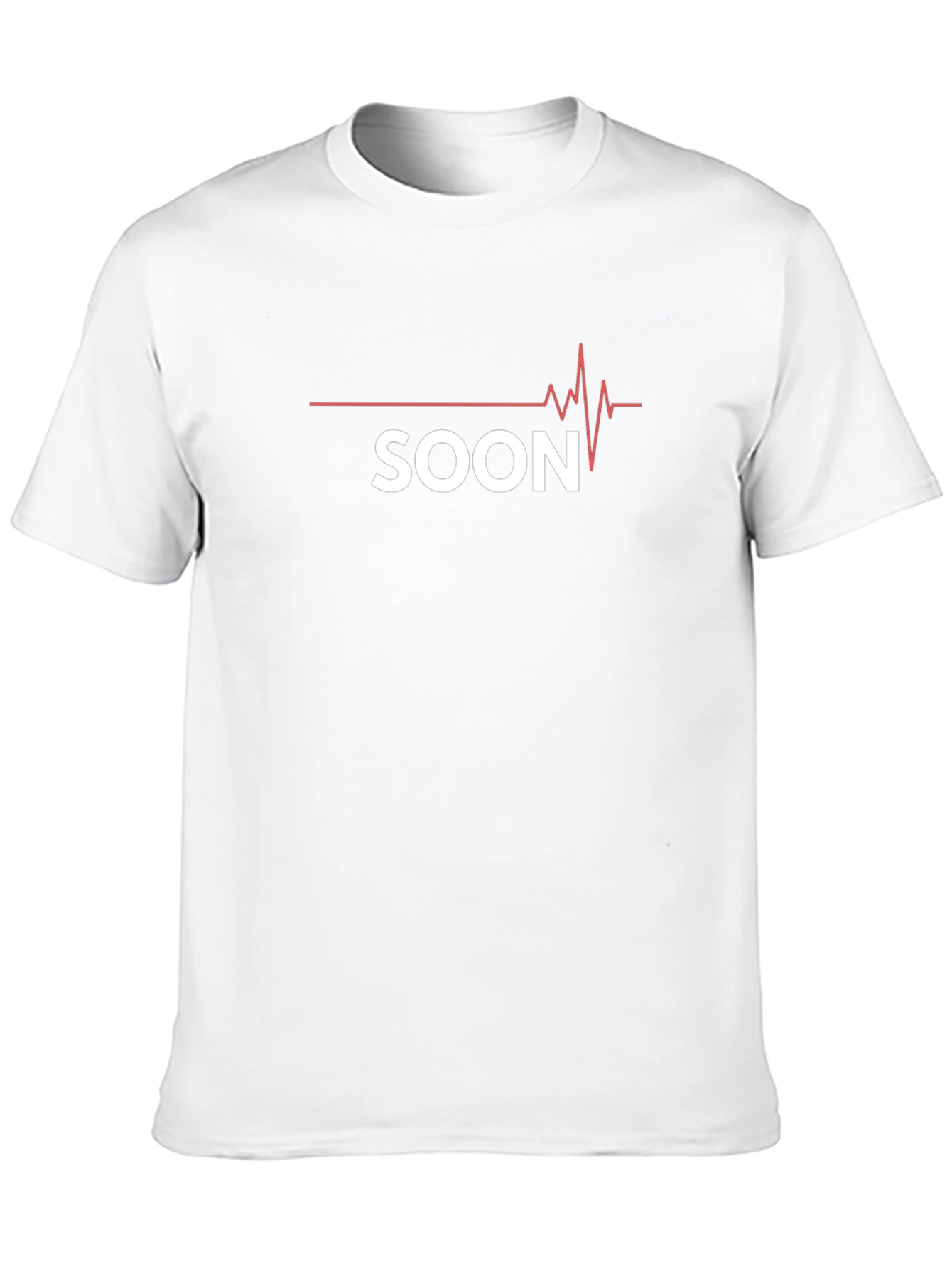 Soon ECG T-Shirt - Trendy Black Cotton Tee
