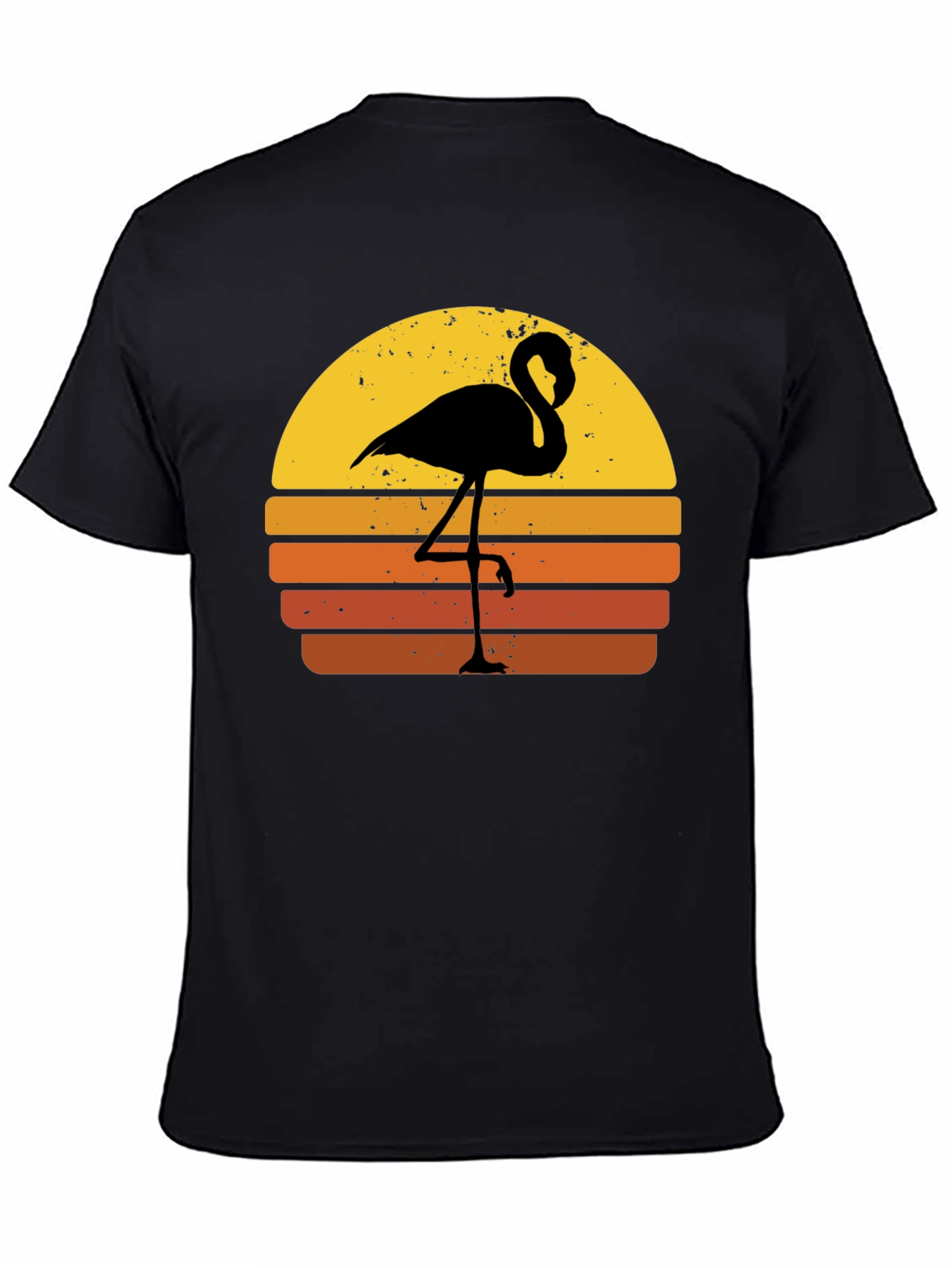 Retro Flamingo Sunset Graphic Tee