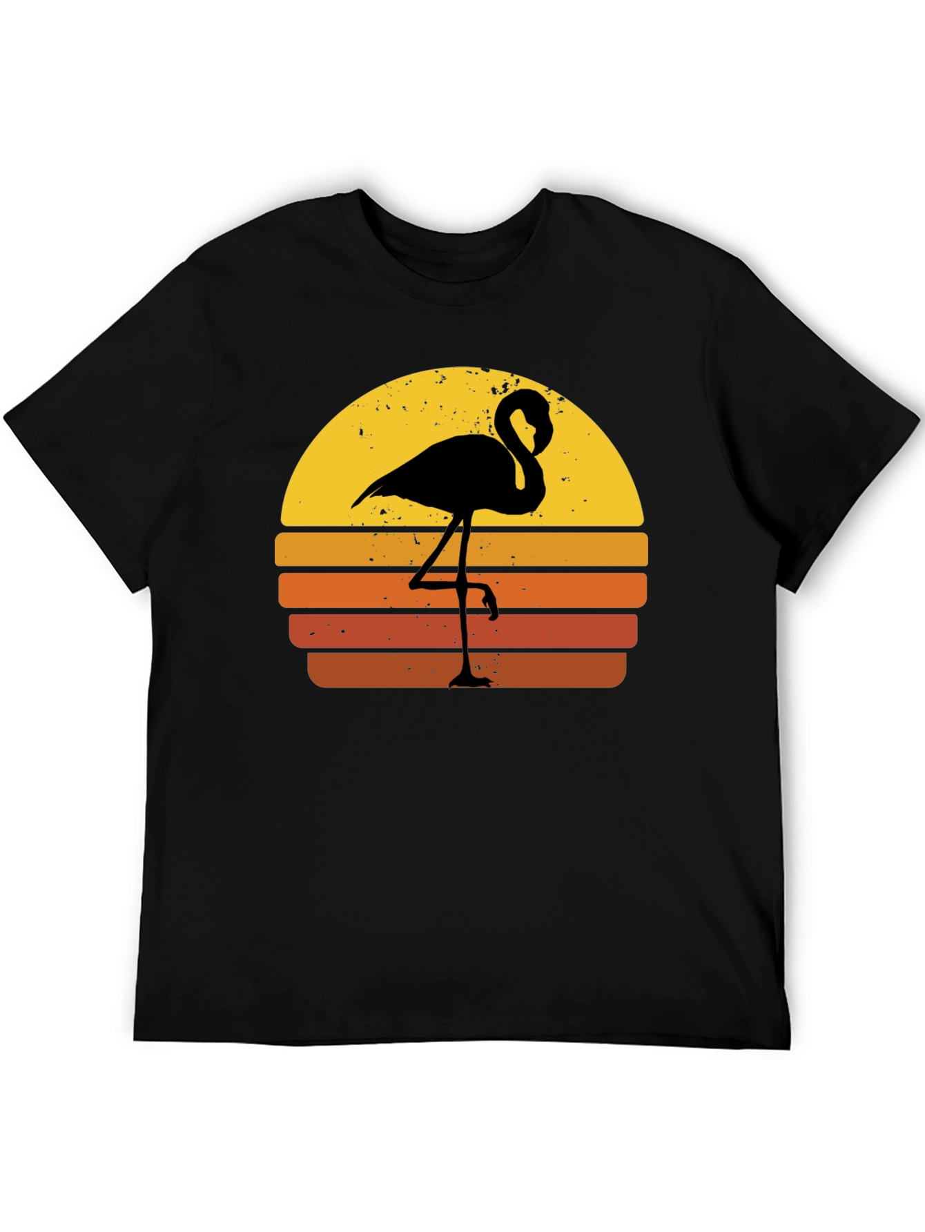 Retro Flamingo Sunset Graphic Tee