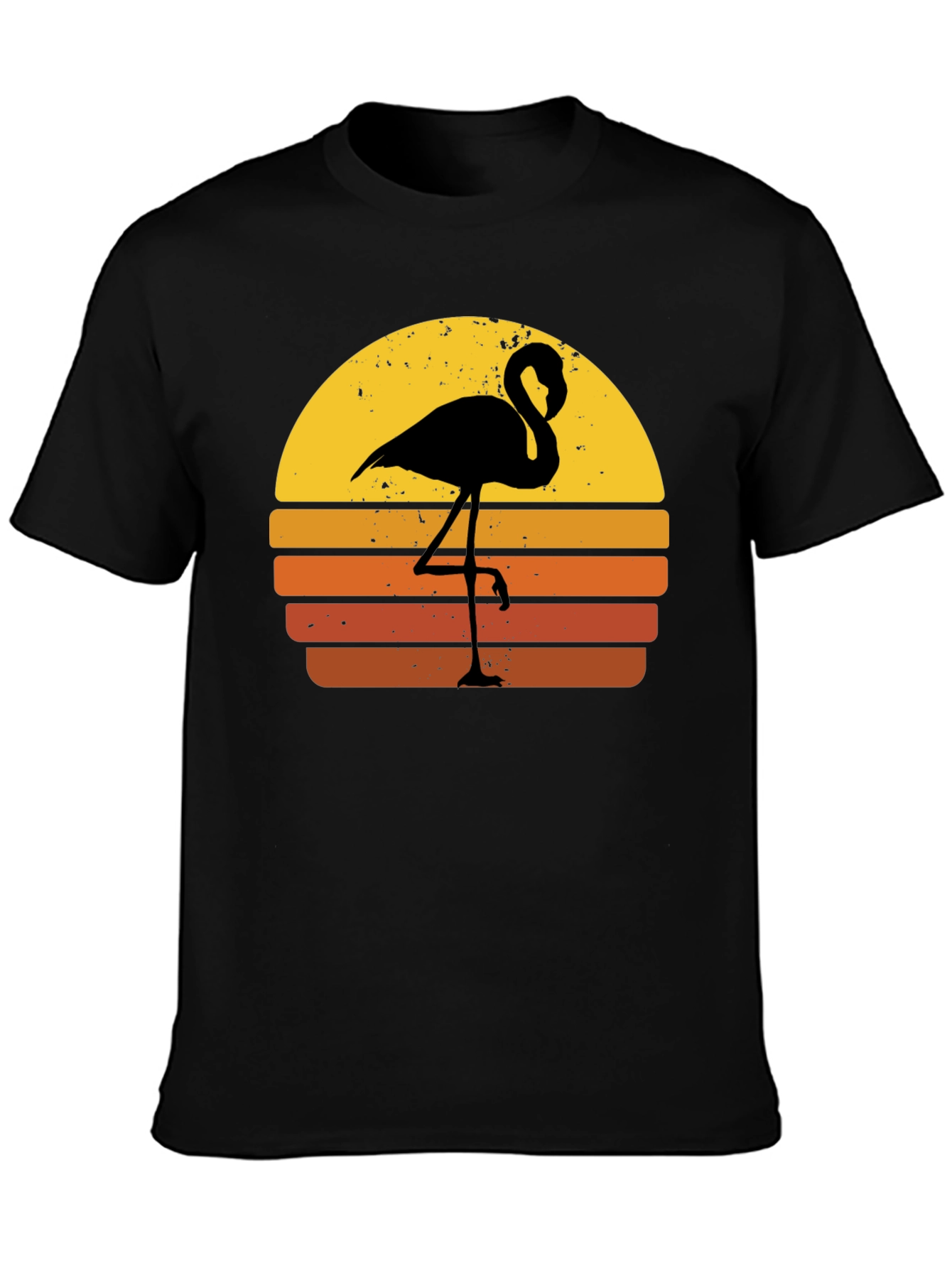 Retro Flamingo Sunset Graphic Tee