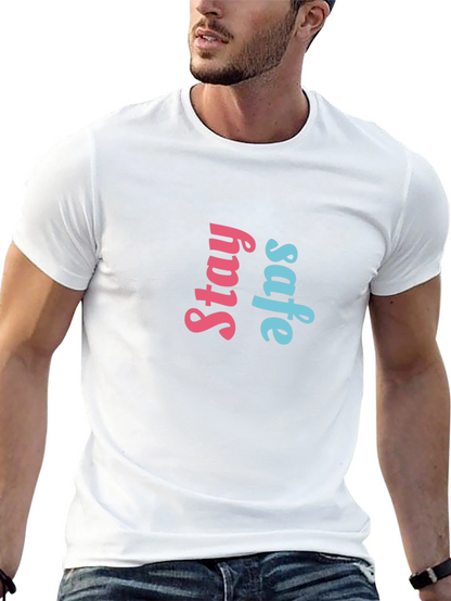 Stay Safe Graphic Tee - Black