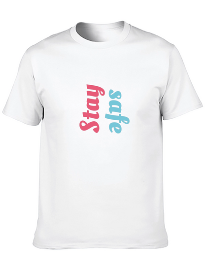 Stay Safe Graphic Tee - Black
