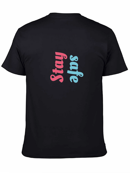 Stay Safe Graphic Tee - Black