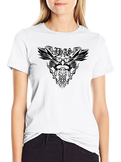 Dark Graphic Print Tee - Gothic Style