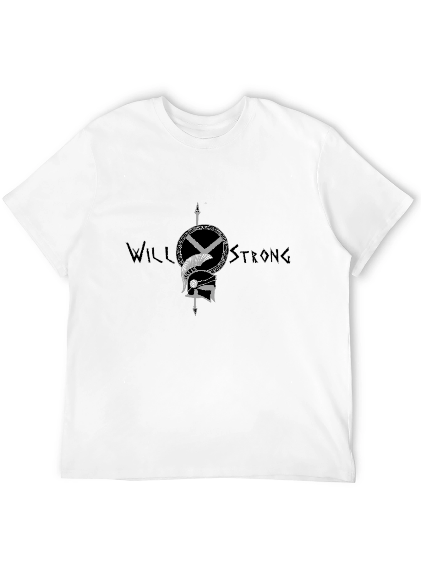 Will Strong Graphic Tee - Black Cotton T-Shirt