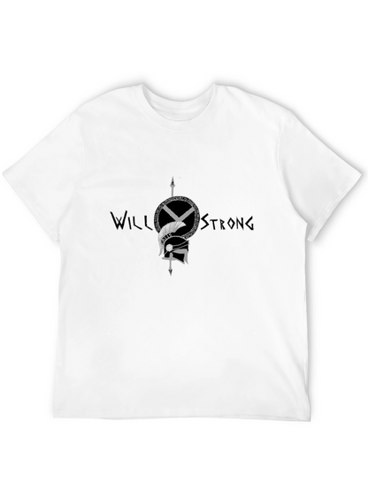 Will Strong Graphic Tee - Black Cotton T-Shirt