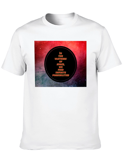 Space Vastness Graphic Black T-Shirt