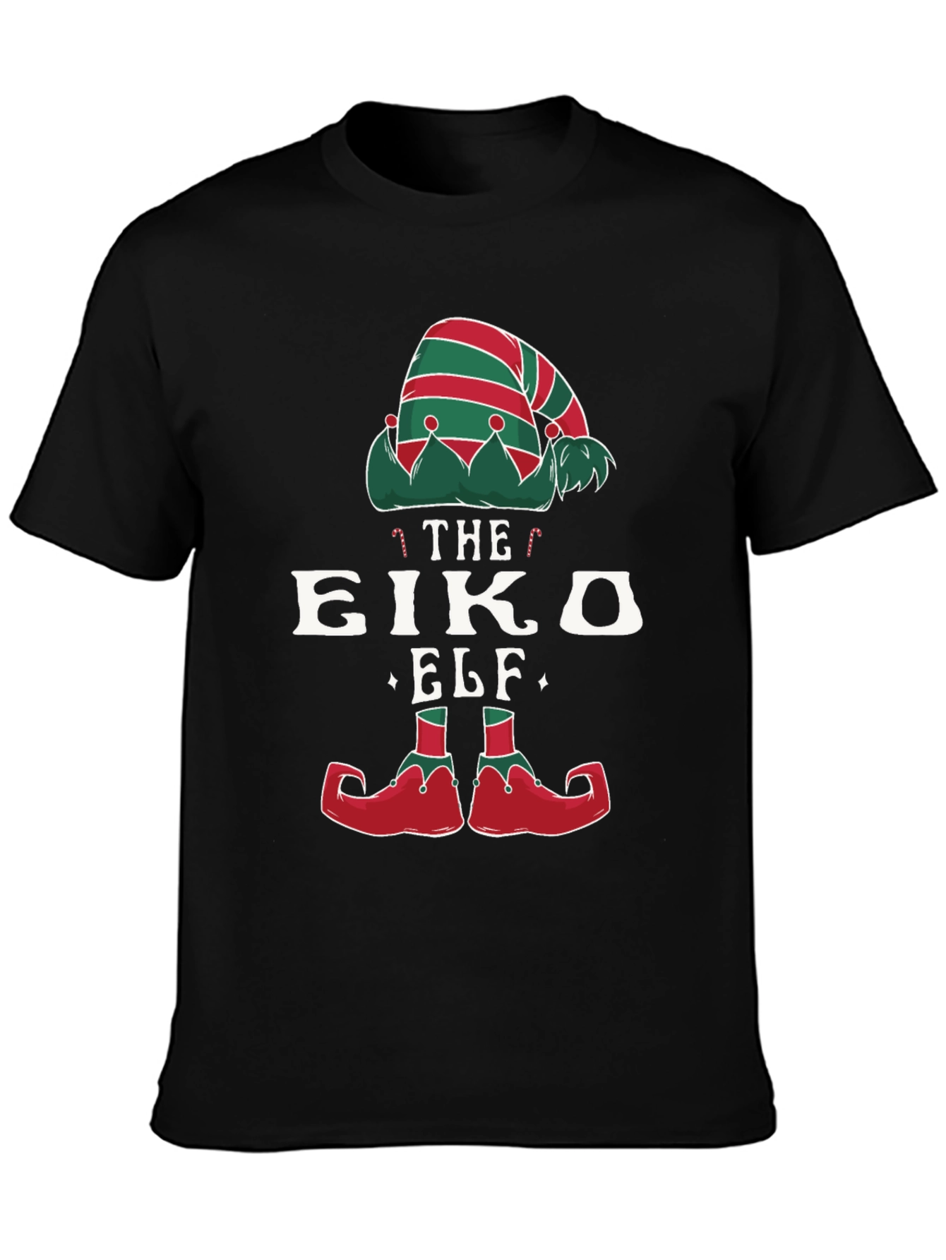 Novelty Christmas Elf T-Shirt Holiday Party Wear