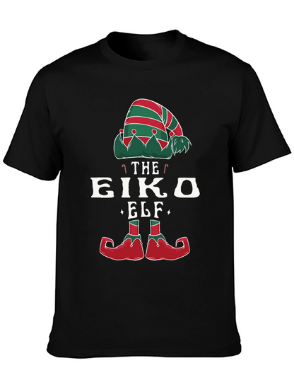 Novelty Christmas Elf T-Shirt Holiday Party Wear