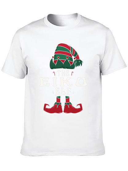 Novelty Christmas Elf T-Shirt Holiday Party Wear