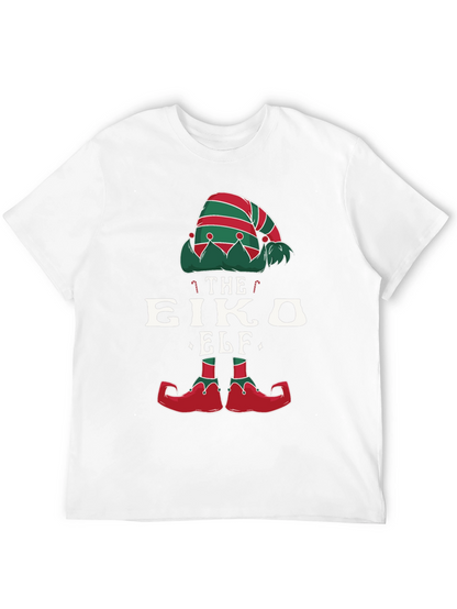 Novelty Christmas Elf T-Shirt Holiday Party Wear