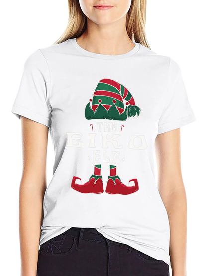 Novelty Christmas Elf T-Shirt Holiday Party Wear