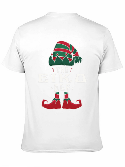 Novelty Christmas Elf T-Shirt Holiday Party Wear