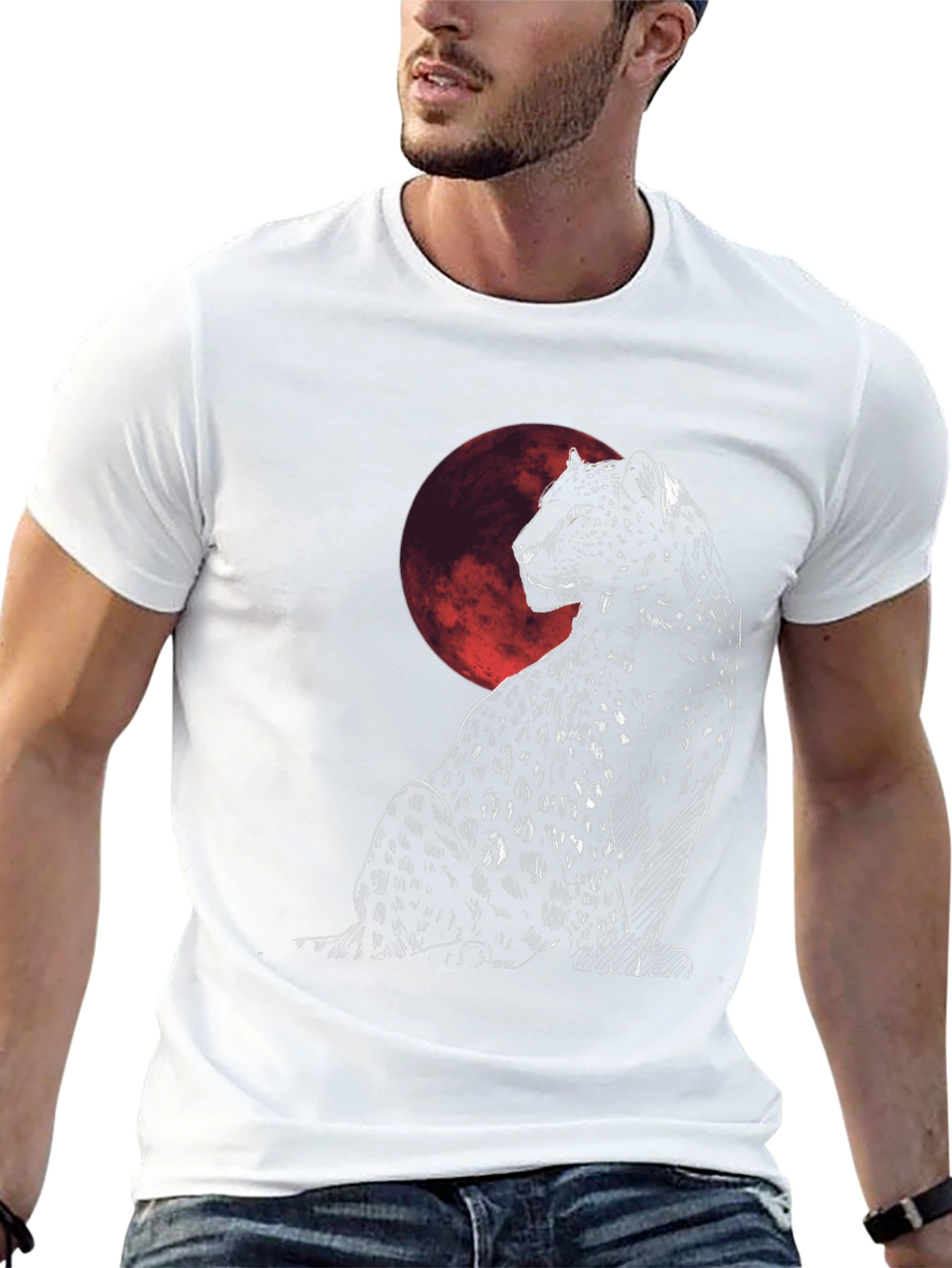 Black Panther Moon Graphic T-Shirt