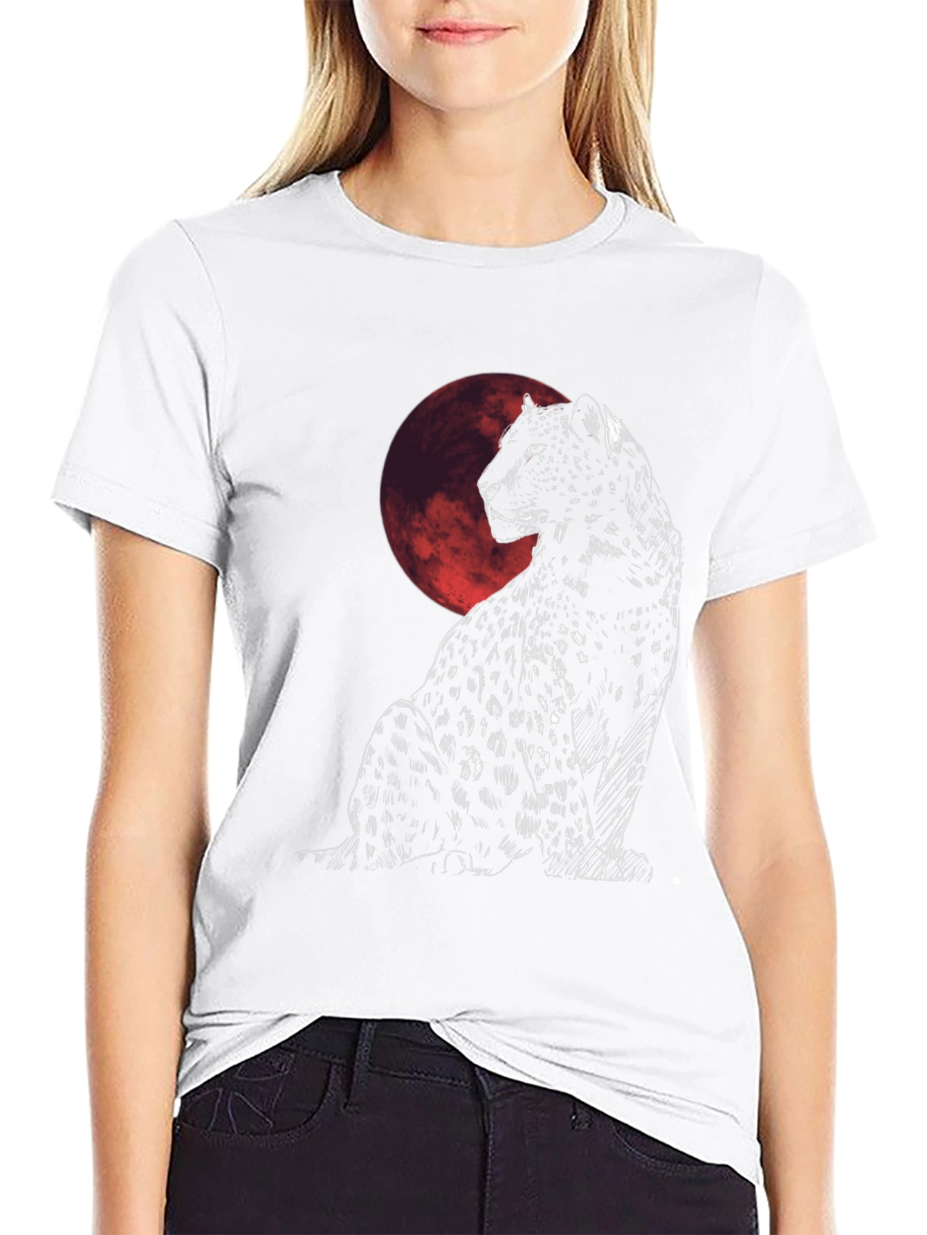 Black Panther Moon Graphic T-Shirt