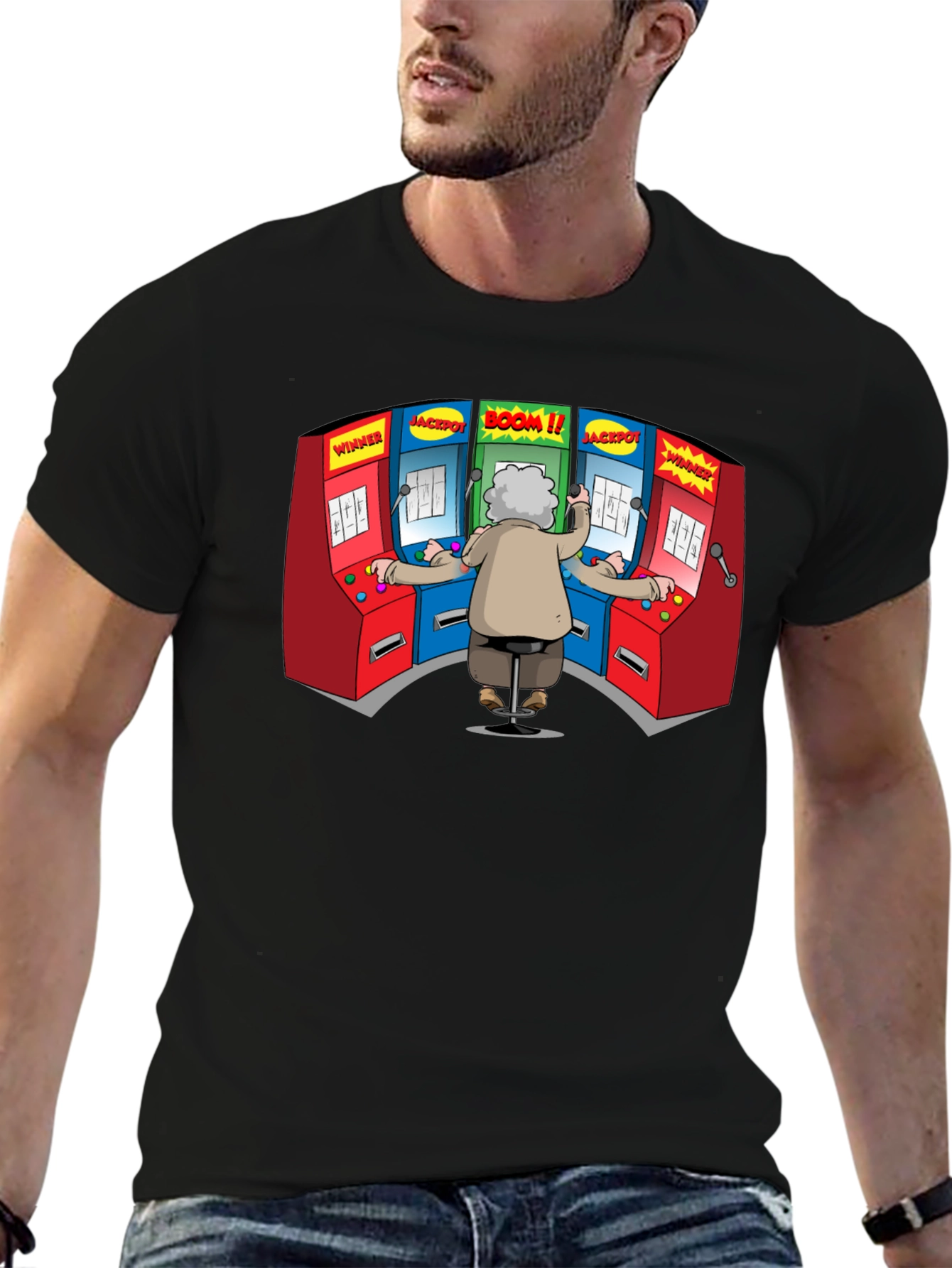 Old Gamer T-Shirt - Jackpot Design