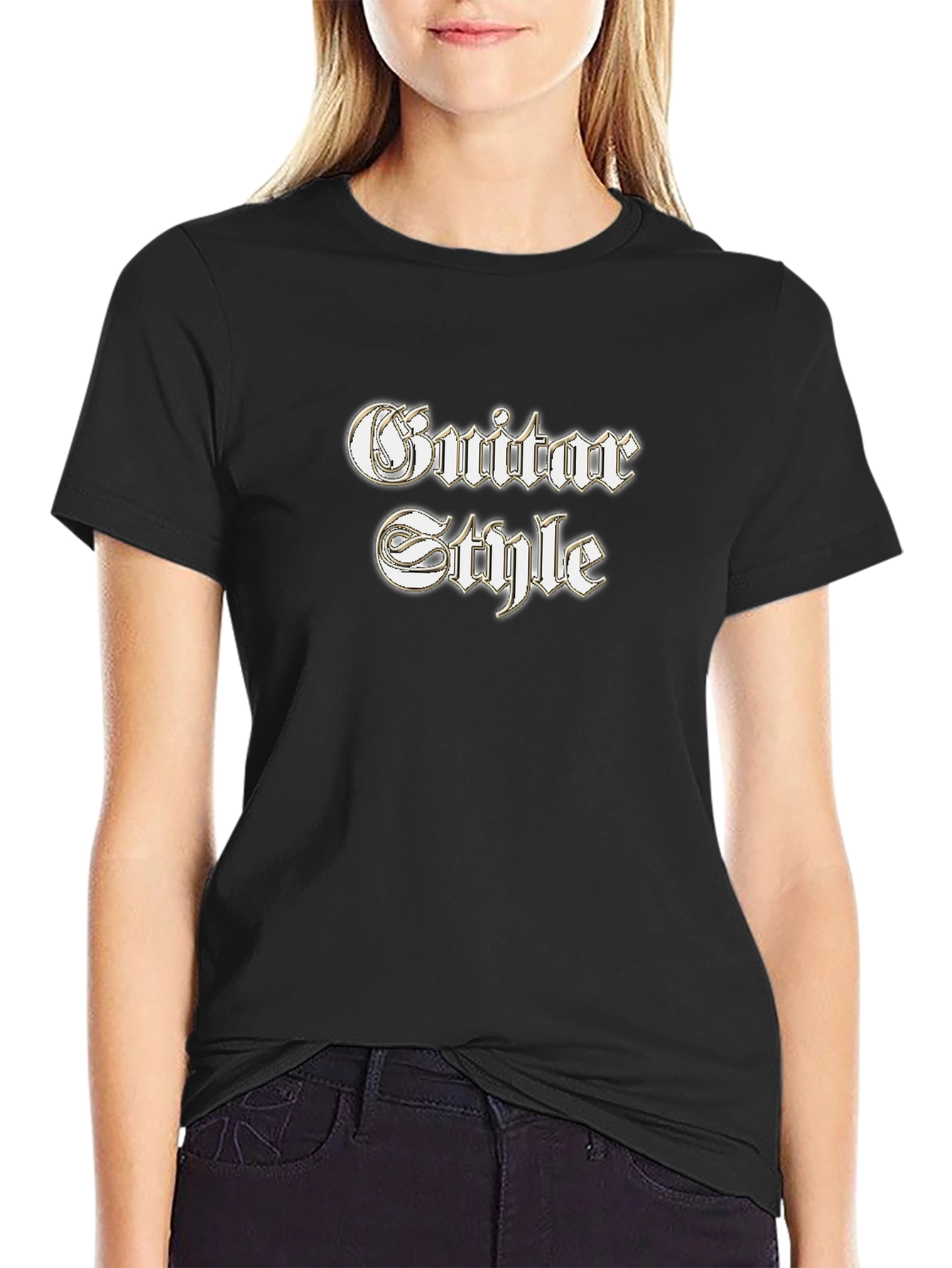 Guitar Style Black T-Shirt