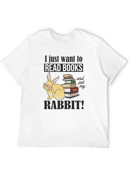 Read Books & Pet Rabbit T-Shirt