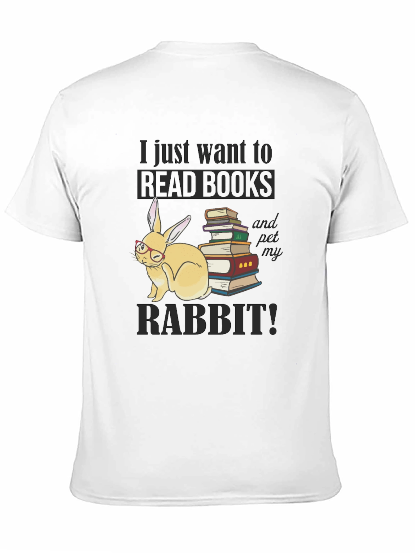 Read Books & Pet Rabbit T-Shirt
