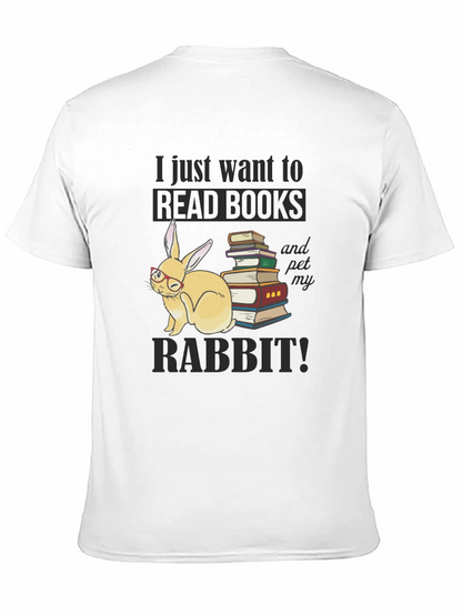 Read Books & Pet Rabbit T-Shirt