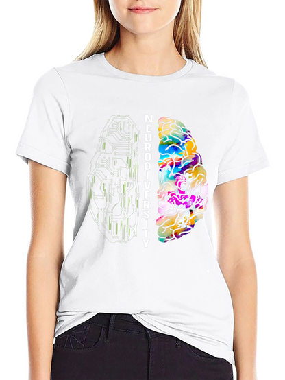 Neurodiversity Brain Graphic T-Shirt
