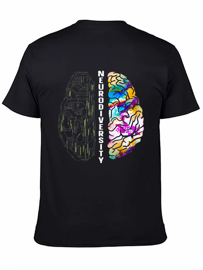 Neurodiversity Brain Graphic T-Shirt
