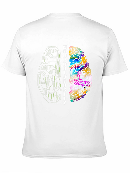 Neurodiversity Brain Graphic T-Shirt