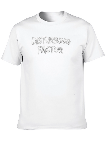 Disturbing Factor Graphic Tee - Black Cotton T-Shirt