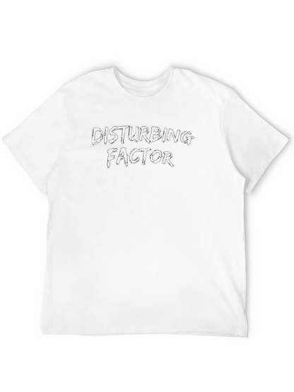 Disturbing Factor Graphic Tee - Black Cotton T-Shirt