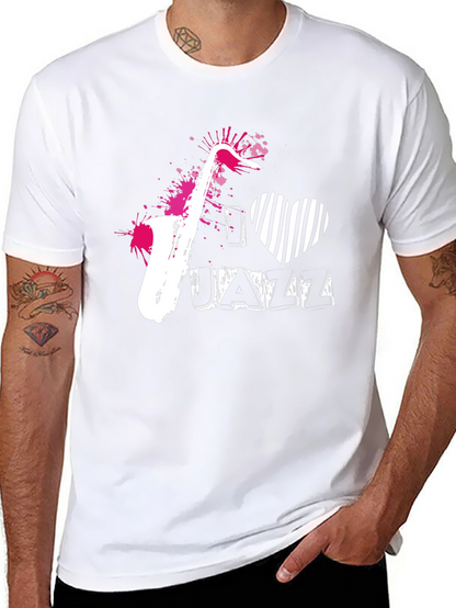 I Love Jazz Graphic Tee - Cool Musician T-Shirt
