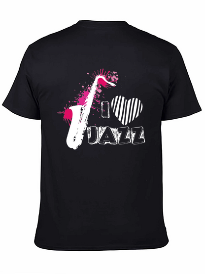 I Love Jazz Graphic Tee - Cool Musician T-Shirt