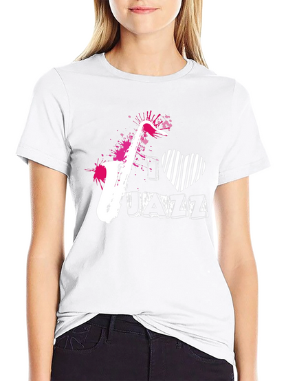 I Love Jazz Graphic Tee - Cool Musician T-Shirt